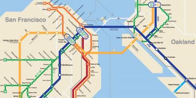San Francisko metro žemėlapis