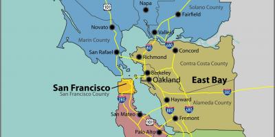 San Francisko įlankoje ant žemėlapio