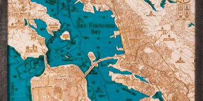 Žemėlapis San Francisko medienos