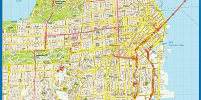 Žemėlapis San Francisko sienos
