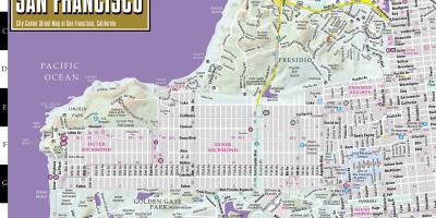 Žemėlapis streetwise San Francisco