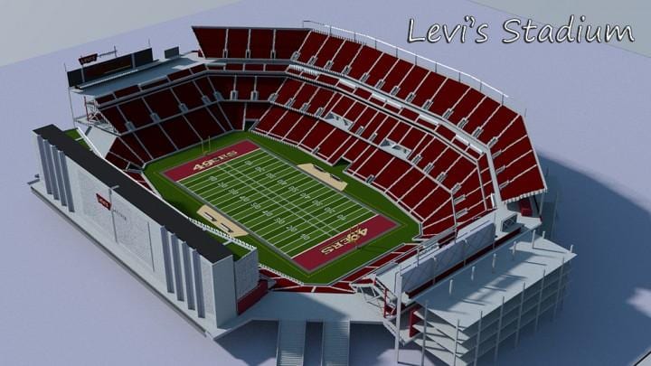 "levi' s " stadionas 3d žemėlapio