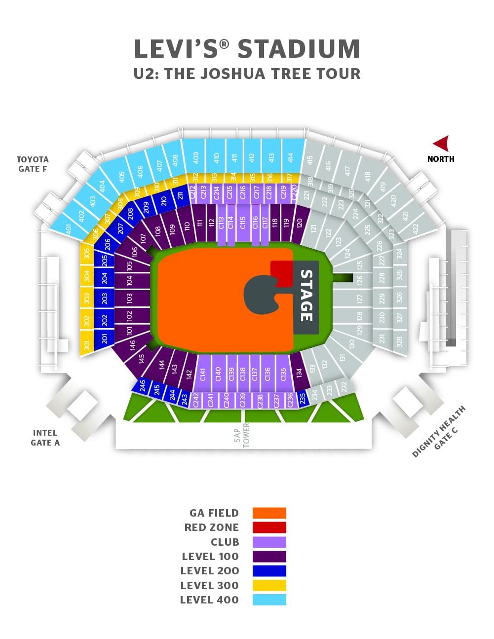 "levi' s " stadionas suite žemėlapyje