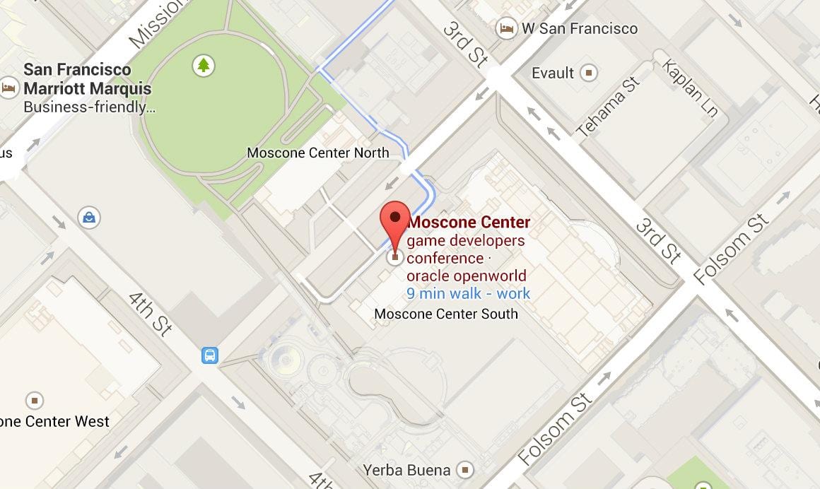 Žemėlapis moscone center " San Francisco