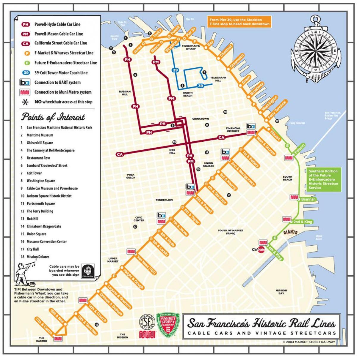 San Fran vežimėlio žemėlapyje