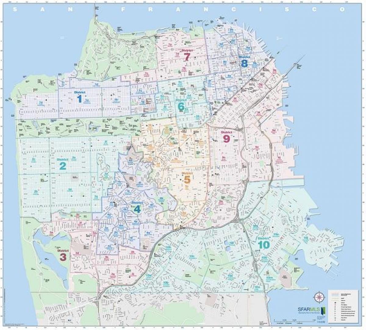 San Francisko mls žemėlapyje