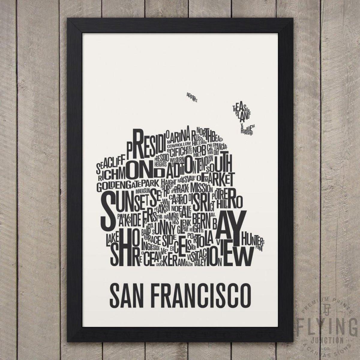 San Francisko tipografijos žemėlapyje