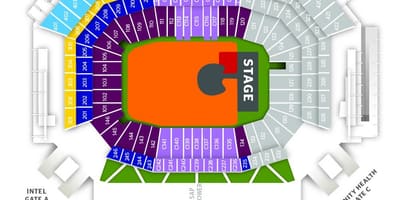 "Levi' s " stadionas suite žemėlapyje