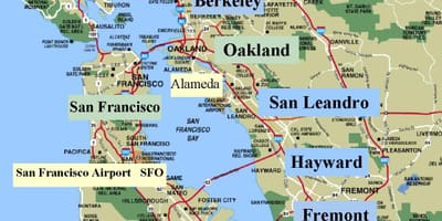 OFS bay area žemėlapyje