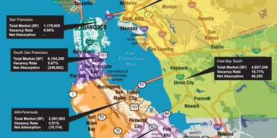 Žemėlapis bay area nekilnojamojo turto