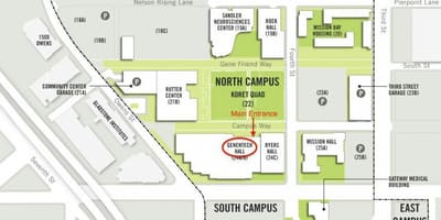Genentech ' pietų San Francisko campus žemėlapis