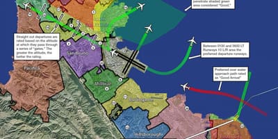KSFO žemėlapyje