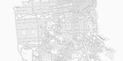 Spausdinti žemėlapį iš San Francisco