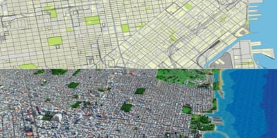 Žemėlapis ofSan Francisko 3d 
