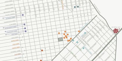 Žemėlapis San Francisko meno galerijos