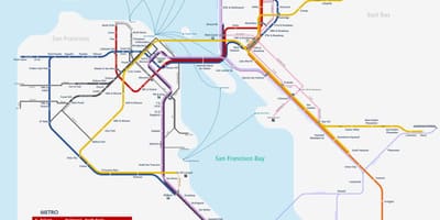 San Fran metro žemėlapis