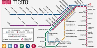 San Fran metro žemėlapis