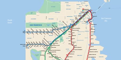 Žemėlapis San Francisko muni app