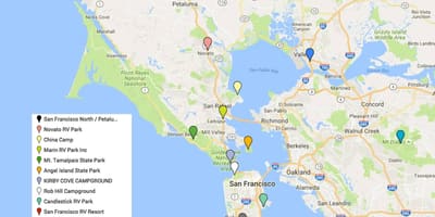 Žemėlapis San Francisko turi pamatyti