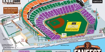 San Francisco giants žemėlapyje
