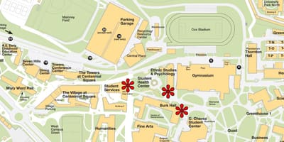 San Francisco state university žemėlapyje